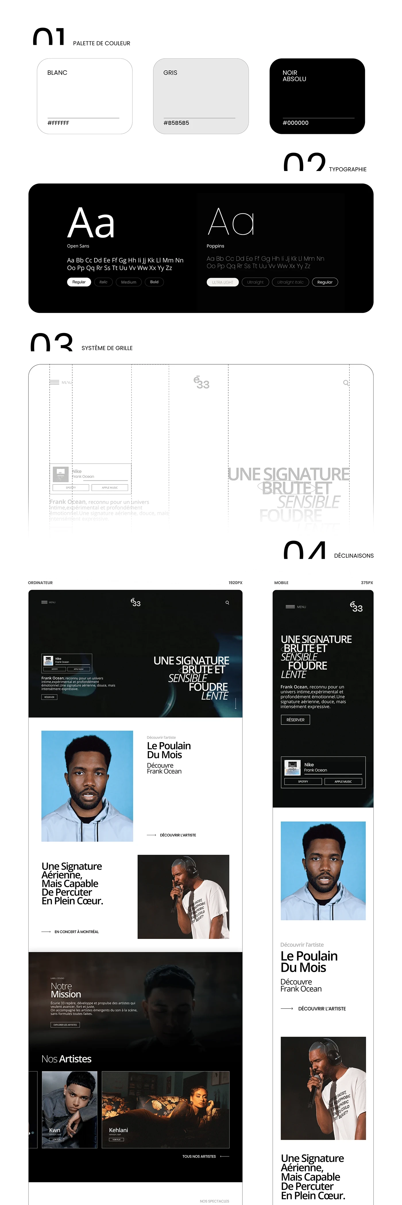 Écurie 33 — direction artistique du label, visuel 4